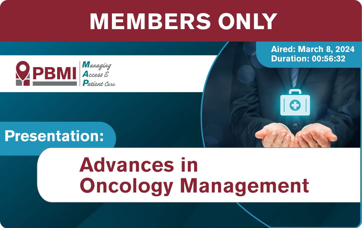 PBMI MAP: Advances in Oncology Management